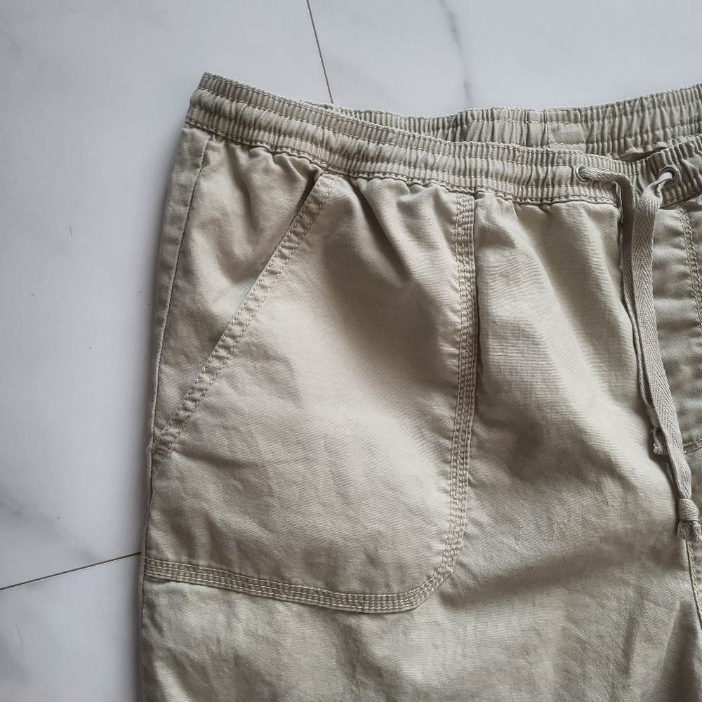 LL. Bean 100% Cotton Capris Casual Granola Girl Womens Size 14P Classic Fit - Picture 3 of 7